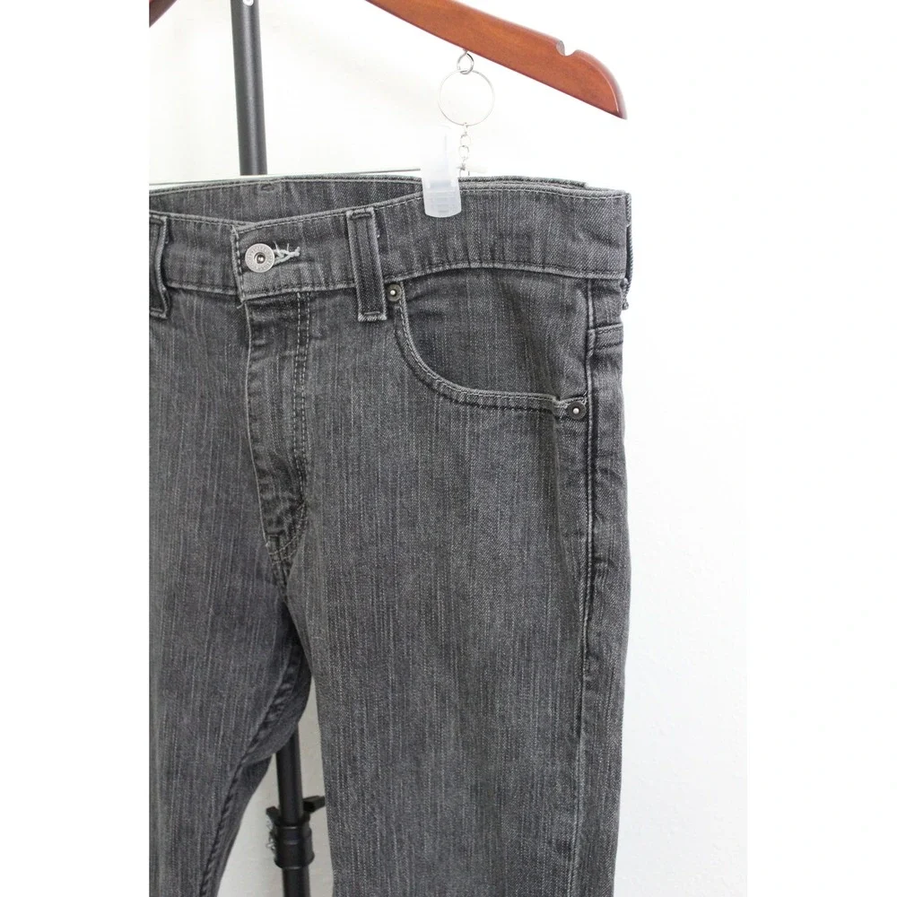VTG Levi's 511 Men's Skinny Jeans 34x30 Faded Black Slim Fit Denim‎ Pants